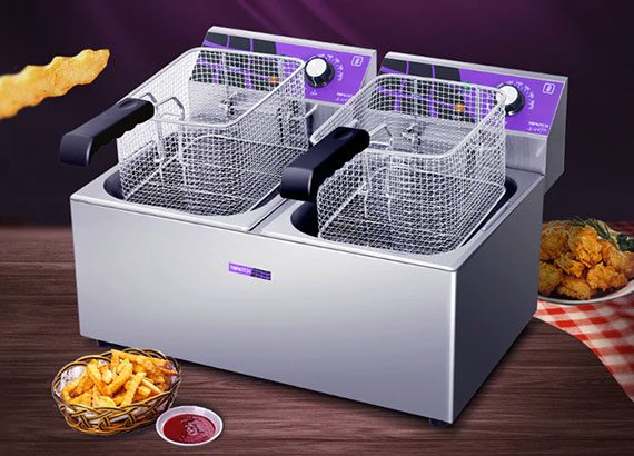 2 tank combo fryer